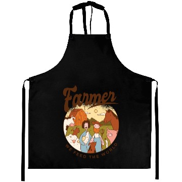 Discover Farmer We Feed The World Aprons