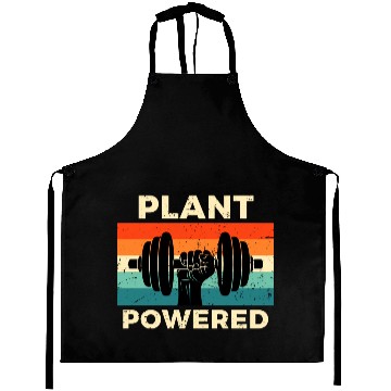 Discover Retro Plant Powered Gym Workout Aprons