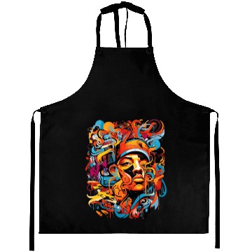 Discover Music, hip-hop, rap, rapper, sound, gift. Aprons