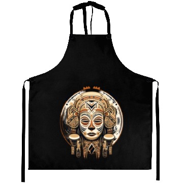 Discover music, african sound, drum, gift Aprons