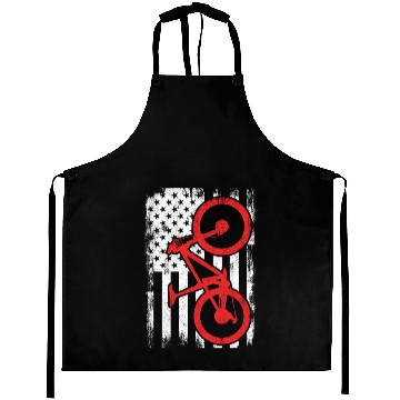 Discover Patriotic US Mountain Biker Aprons