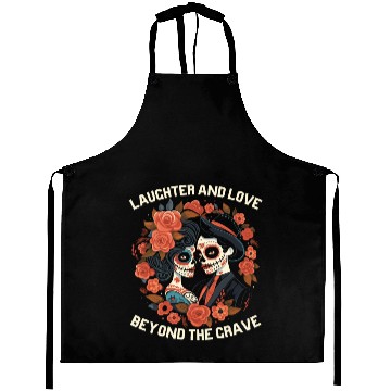 Discover Dia De Los Muertos Sugar Skull Mexican Holiday Aprons