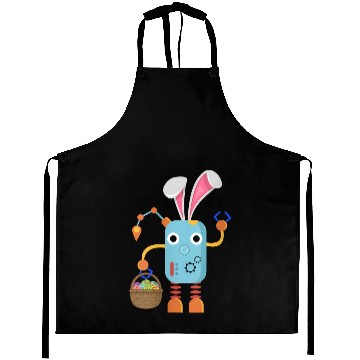 Discover Easter Bunny Robot Eggs Hunting Basket Rabbit Aprons