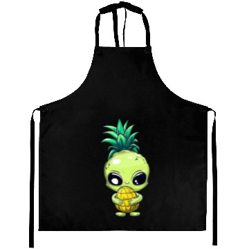Discover Alien with Pineapple Hair Aprons