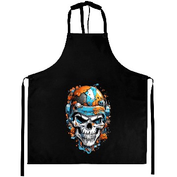 Discover Skeleton head transformed Aprons