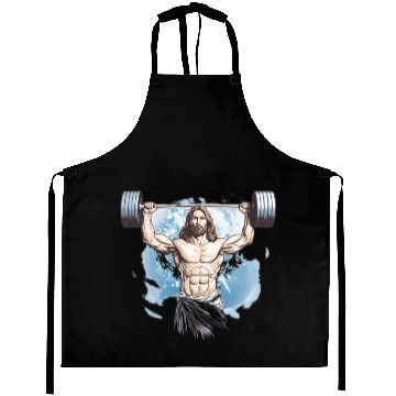Discover Jesus The Ultimate Deadlifted Retro Jesus Aprons