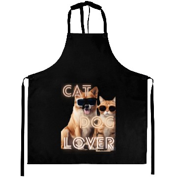 Discover 6 cat dog lover design Aprons