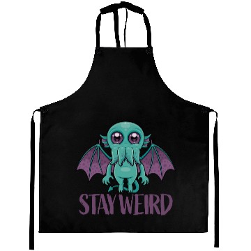 Discover Stay Weird Cute Cthulhu Monster Aprons