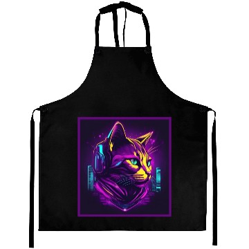 Discover Neon Cat Aprons