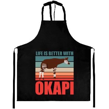 Discover Okapi in harmony with nature Aprons