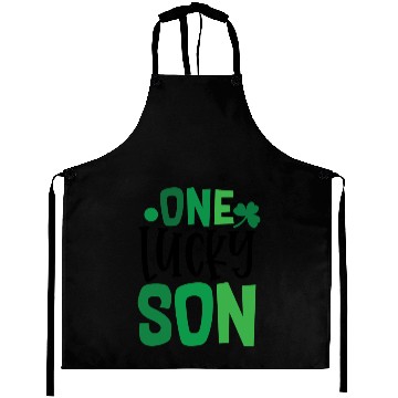 Discover One Lucky Son Clover Shamrock Irish Ireland Aprons