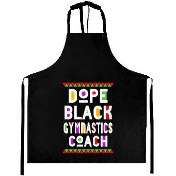 Discover Dope Black Gymnastics Coach Aprons