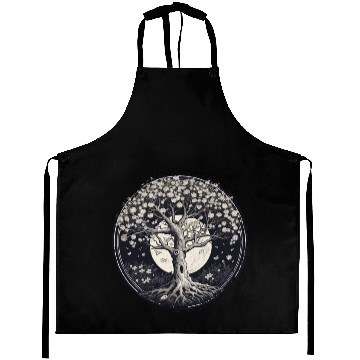 Discover White Tree of Life Aprons