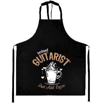 Discover Instant Guitarist Just Add Coffee Aprons