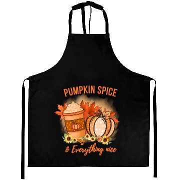 Discover Pumpkin Spice and everything nice fall Aprons