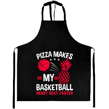Discover Pineapple Basketball Tropical Fruit Summer Sport Aprons