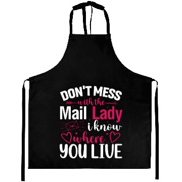 Discover Postal Worker Aprons Funny Mail Carrier Mail Lady Pos