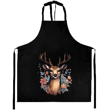 Discover Deer Floral Aprons