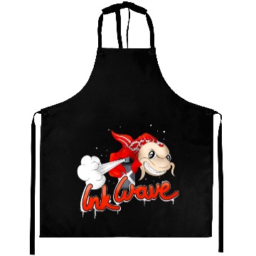 Discover Graffiti Sprayer Koi Fish Street Style Aprons