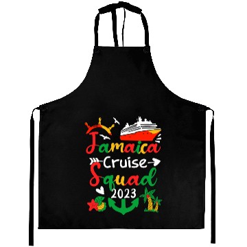 Discover Jamaica Cruise Ship Friends Vacation Aprons