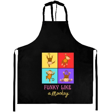 Discover Funky like a monkey Aprons