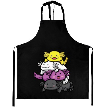 Discover Axolotl Nonbinary Flag Kawaii Aprons