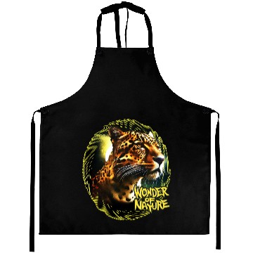 Discover Moonlit Jaguar Aprons
