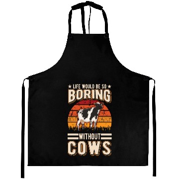 Discover Cow Cattle Breeder Land, Farmer Cows Aprons