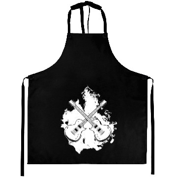 Discover Electric Guitar Water Art Aprons