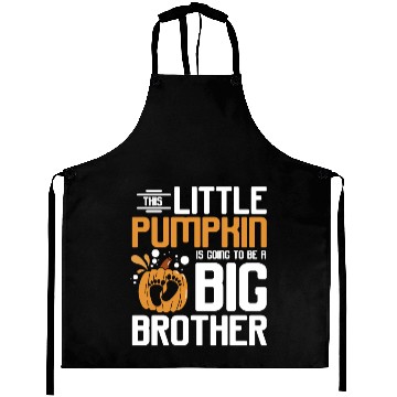Discover Pregnancy Thanksgiving pumpkin big brother Aprons