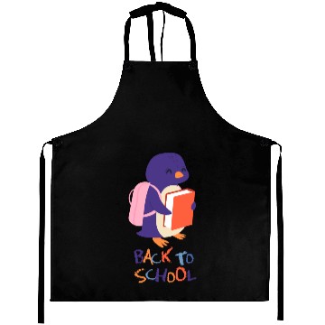 Discover Cute Penguin Back to School Adventures Aprons