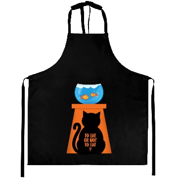 Discover Cat And Fish Funny Aprons