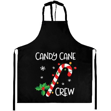 Discover Candy Cane Crew Funny Christmas Lights Xmas Gift Aprons