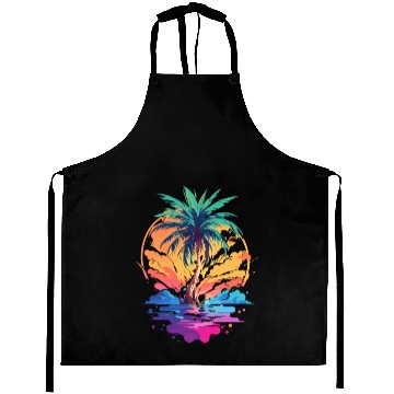 Discover Palm Tree Paradise Aprons