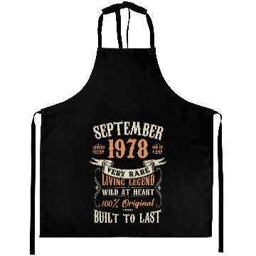Discover September 1978 Birthday Surprise Aprons