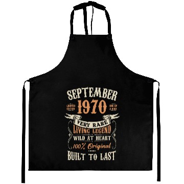 Discover September 1970 Birthday Surprise Aprons