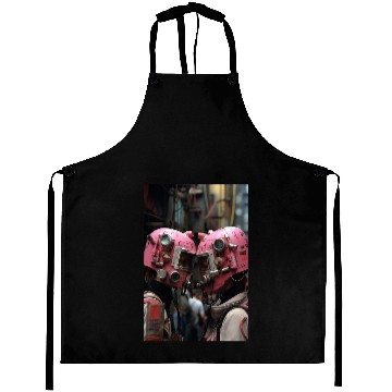 Discover Futuristic Love - Cyberpunk Aprons