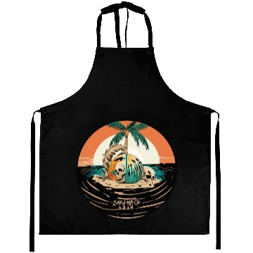 Discover skull summer Aprons