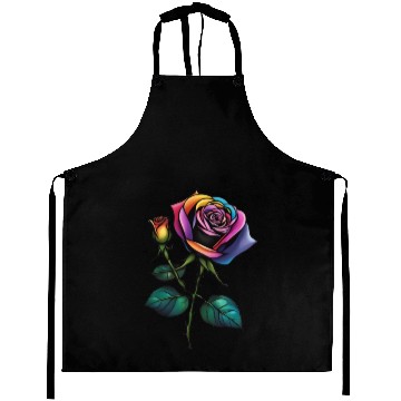 Discover Aesthetic Colorful Rose simple Classic Aprons