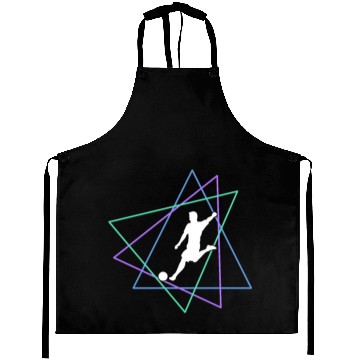 Discover Geometric Soccer Player Aprons