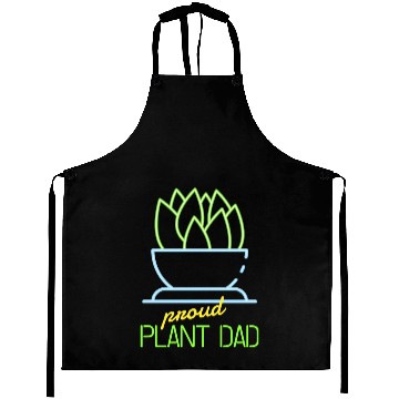 Discover Proud Plant Dad Neon Style Aprons
