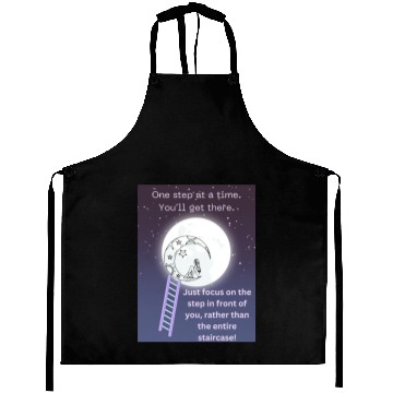 Discover Full Moon Inspirational Quote Poster Aprons