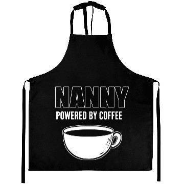 Discover Powered by Coffee Coffee Lover Gift Aprons