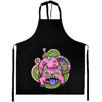 Discover Psychedelic Trippy Cat Aprons