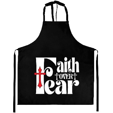 Discover Faith Over Fear Love Jesus Christian Christmas Aprons