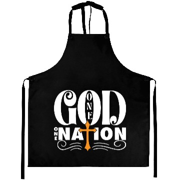 Discover One God One Nation Love Jesus Christian Aprons