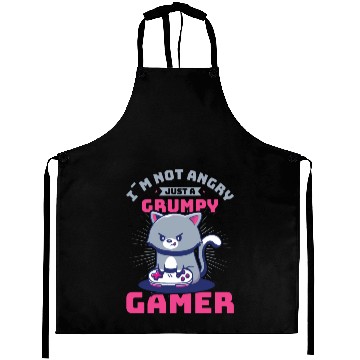 Discover Gaming, Gaming, Video Game, Grumpy Cat Gamer Aprons