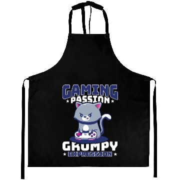 Discover Gaming, Gaming, Video Game, Grumpy Cat Gamer Aprons