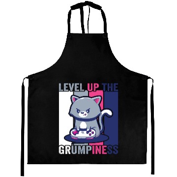 Discover Gaming, Gaming, Video Game, Grumpy Cat Gamer Aprons