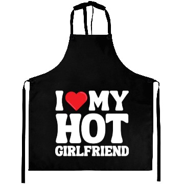Discover I Love My Girlfriend Aprons